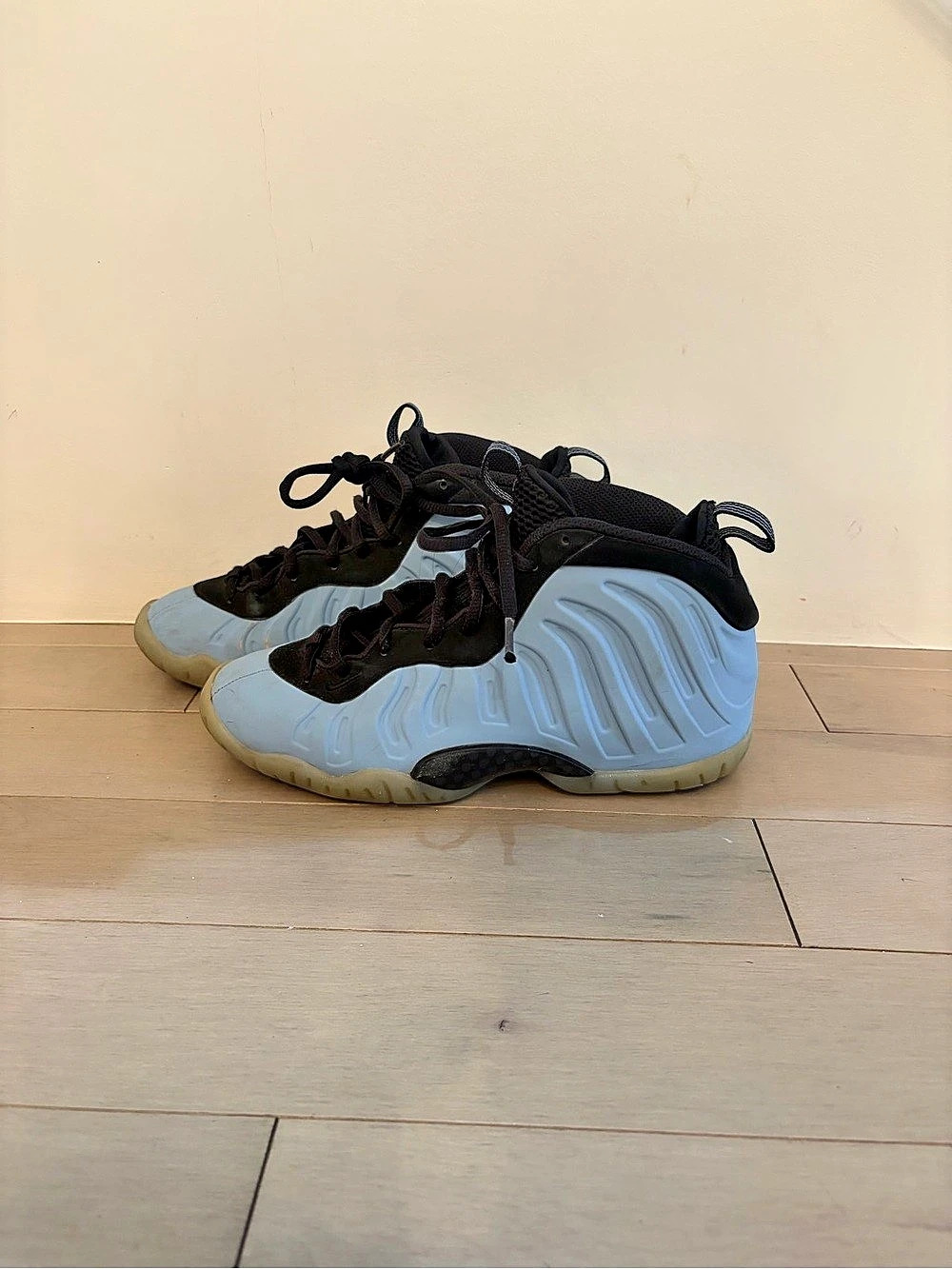 Nike Air - Junior - Foamposite One - Psychic Blue & Black - US 5.5 !! 💙🖤